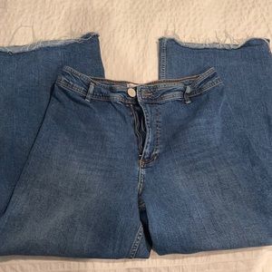 Zara marine straight jeans